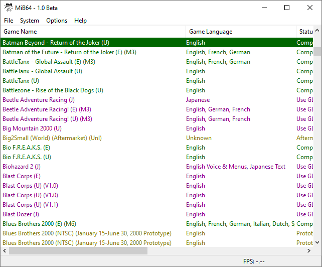 MiB64 Main Browser