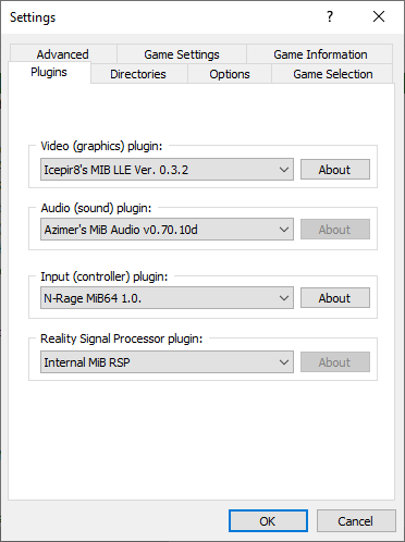 Plugins Dialog